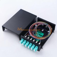 Fiber Optic Terminal Box 12 core LC MM OM3 adapter pigtail 6 Ports Patch Panel