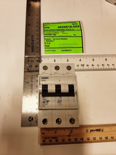 Siemens 5SX2301-7 Leitungsschutzschalter, 3polig 1A, 5SX23 C1, 5SX2 400/480V AC 92183 - Bild 2 von 5