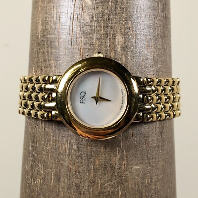 ESQ Women 100215B Swiss Esquire MOP Dial Pave Round 26mm  display picture 2