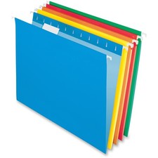 Pendaflex Hanging File Folders, Letter Size, Assorted Colors, 1/5-Cut Adjusta...