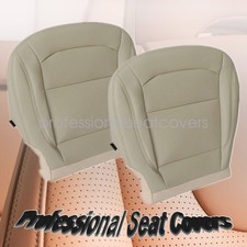 For 2016 To 2019 Ford Explorer Front Bottom Perforated Leather Seat Cover Tan
