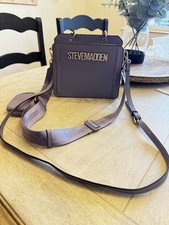 NWOT STEVE MADDEN BEVELYNG SATCHEL CROSSBODY W/RHINESTONES Purple READ  