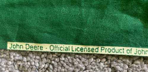 Cut & Sew Panel John Deere Tractor Nothing Runs Like A Deere Pillow Craft Quilt - Picture 5 of 10