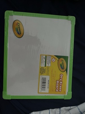 Crayola Dry Erase Whiteboard 8 x 9.75 in Green Frame Portable