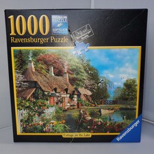 New 1000 Piece Puzzle Cottage on the Lake Ravensburger 2016 Sealed Jigsaw Time.