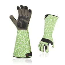 Gardening Gloves Women Long Sleeves in Leather with Touchscreen, Long