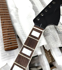 Big head Black 24 Inch Guitar Neck 22 Fret Rosewood fingerboard Block Inlay