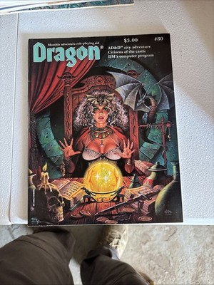 Vintage 1980s TSR Dragon Adventure Roleplaying Aid AD&D VG #82 Races Of Yaz