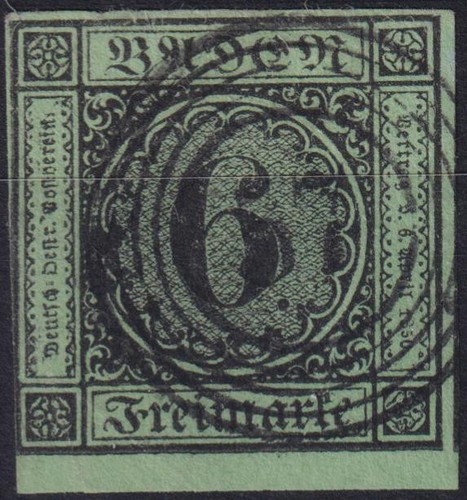 Baden 3b vom Unterrand mit Stpl. 57 Heidelberg (2)