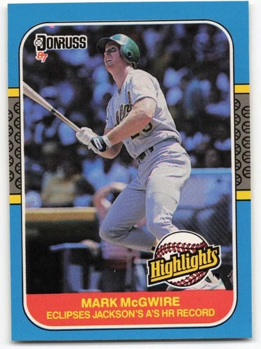 1987 Donruss Highlights #46 Mark McGwire [Base Set Baseball Card]