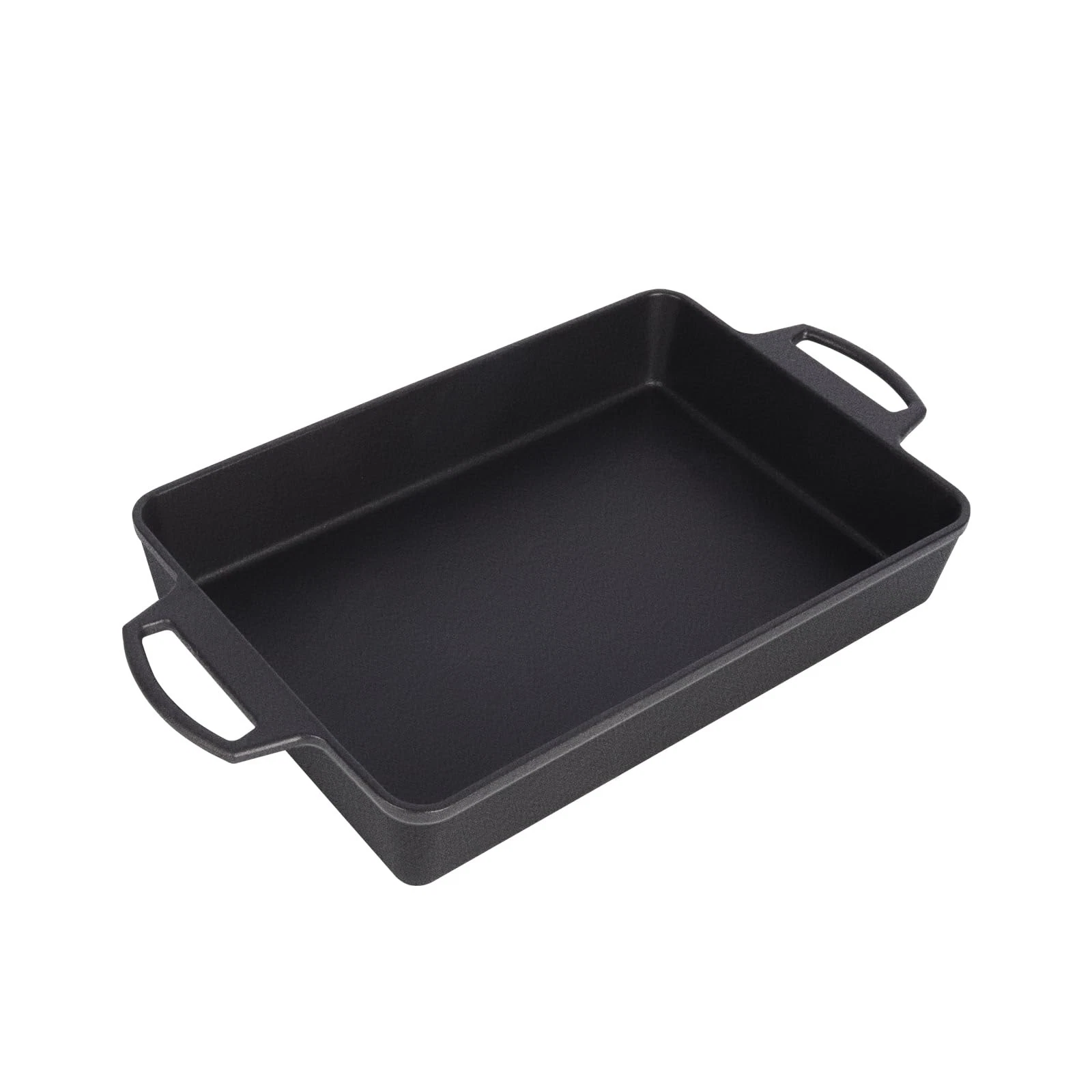 Cast Iron Casserole Dish for Oven, 4.8 Quart Rectangular Baking Pan and Large...