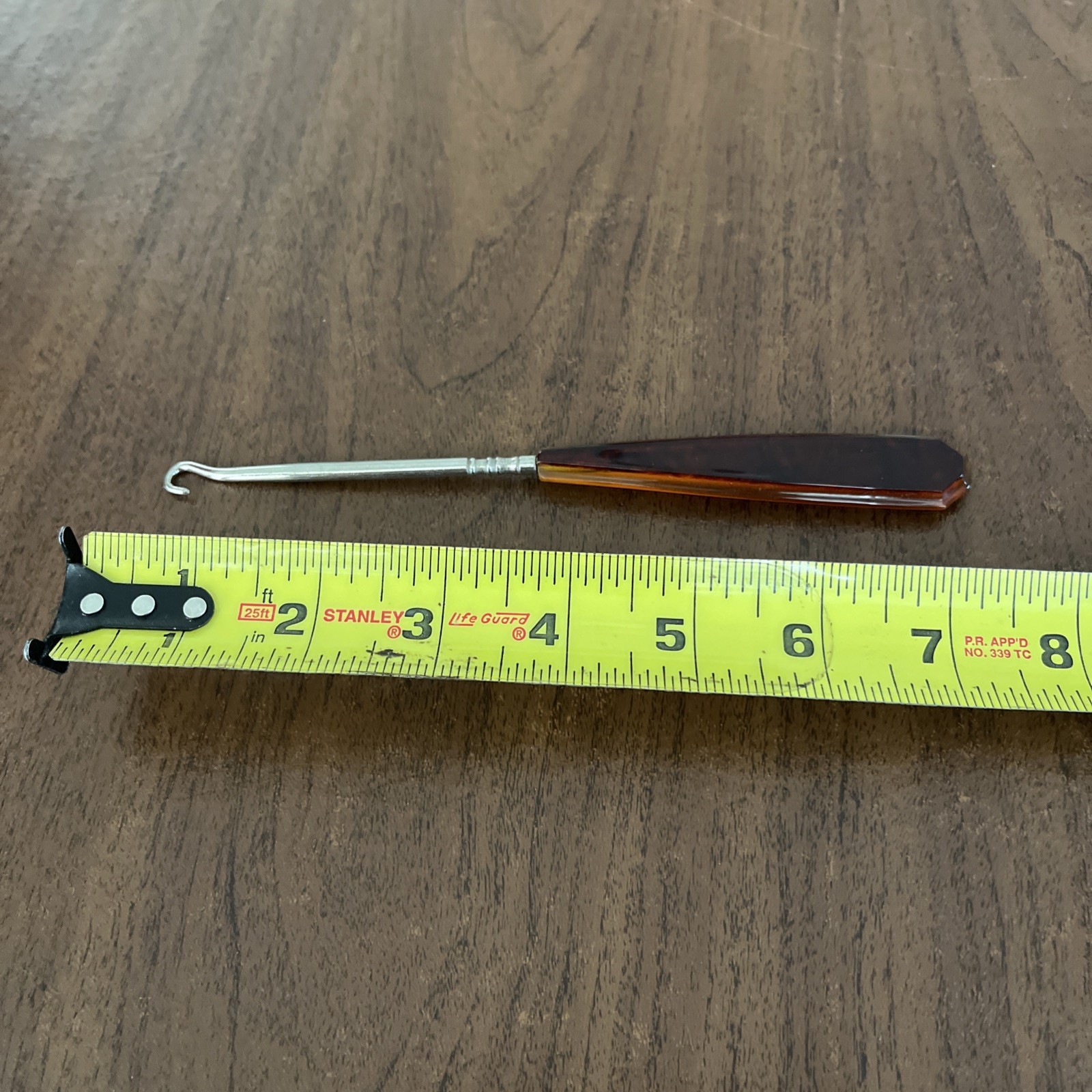 Antique Shoe Button Hook Celluloid - image 4