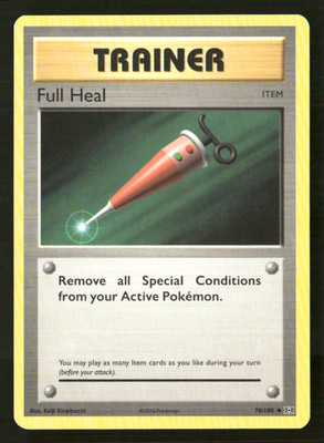 Full Heal Uncommon XY - Evolutions 78/108 LP Pokémon TCG