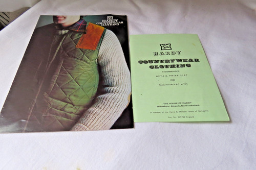 A 1980 HARDY'S COUNTRY CLOTHING ADVERTISING LEAFLET WITH PRICE LIST