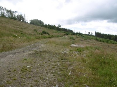 Photo 6x4 Track, Kerrow Wood Cannich A clear felled slope above Cannich. c2016