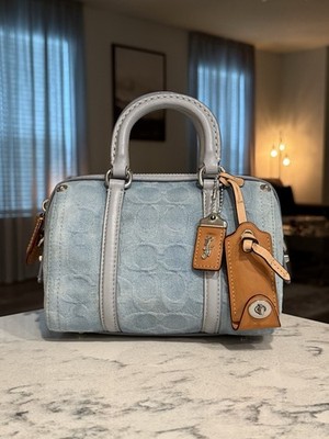 バッグ Rare Coach Signature 2186 Denim Satchel Coach Ruby Satchel 18 In Signature Denim (Rare) (Mini) | eBay