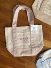 Trader Joe's Striped Mini Canvas Tote Bag Multicolor 13x6x10 set of 4 — photo 3