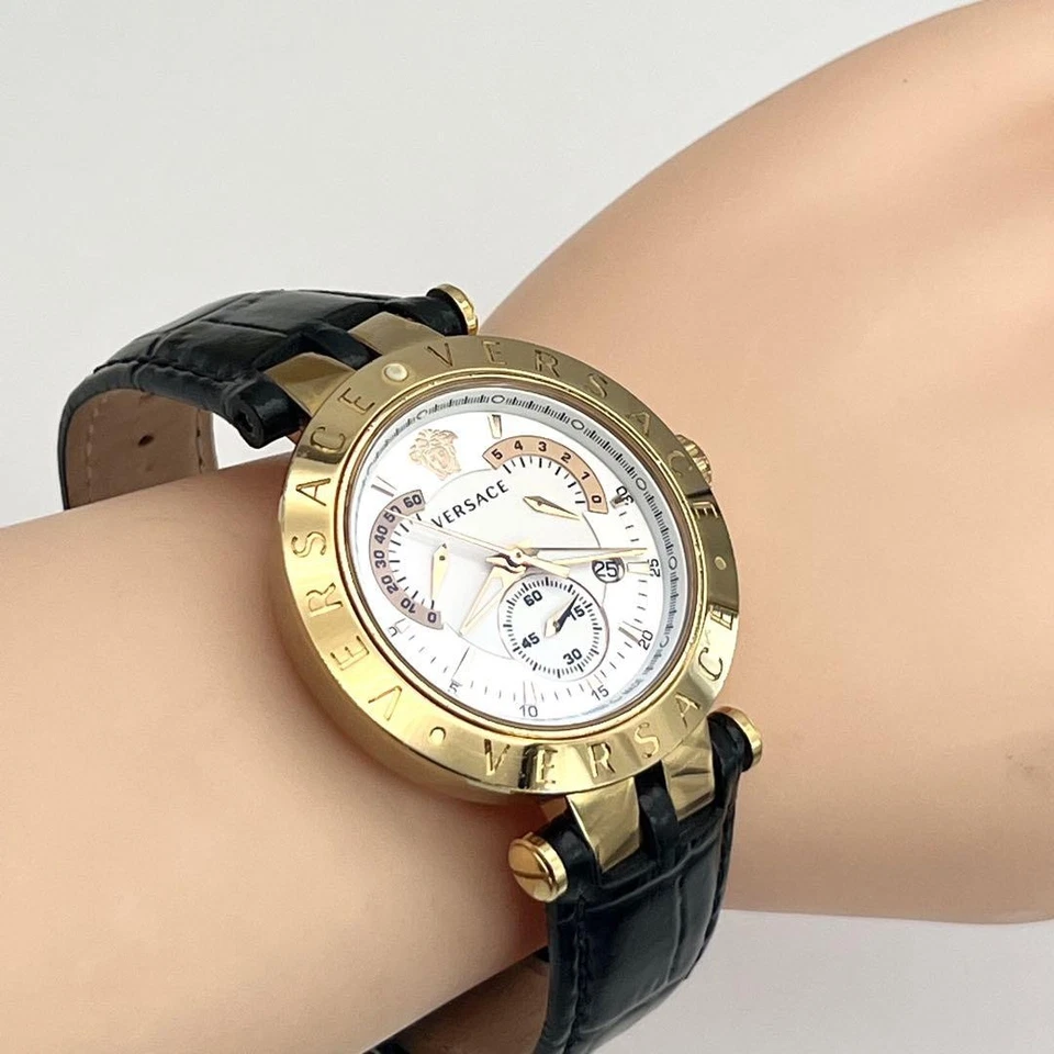 Versace V-race Reloj Hombre Cronógrafo Bisel de Repuesto Accesorios Kit Hecho en Suiza Foto 2 de 4