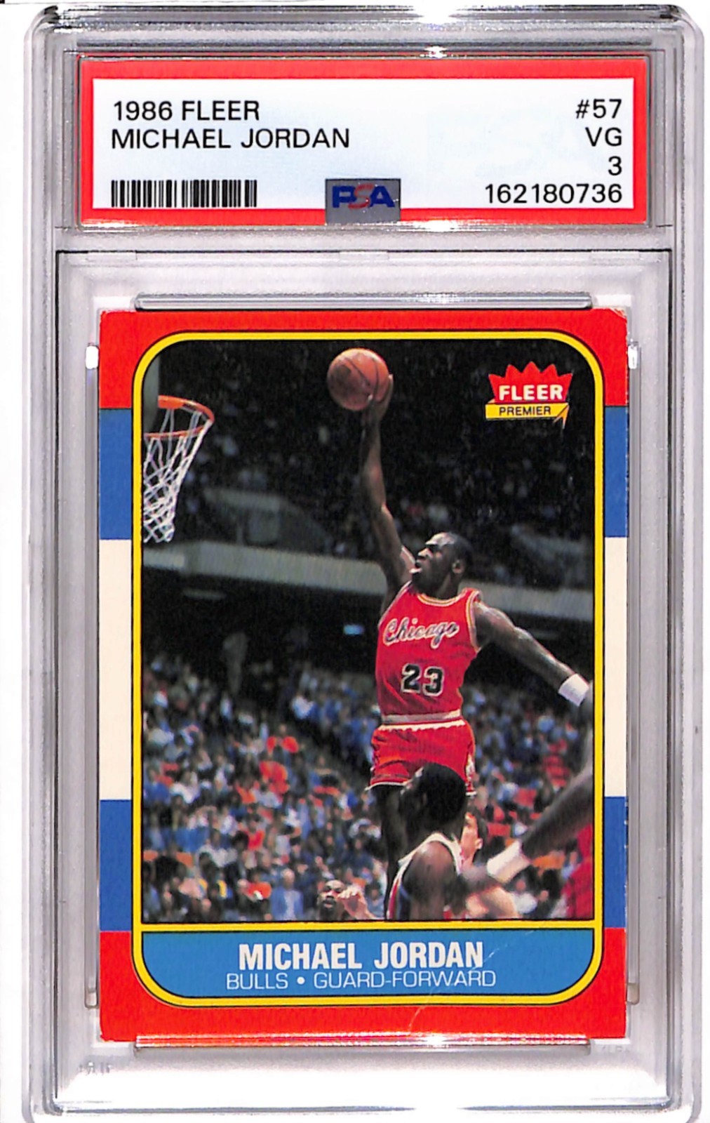 1986-87 Fleer - Michael Jordan #57 (RC) PSA 3 