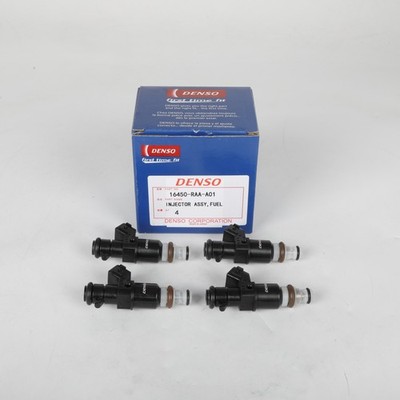 4* DENSO FUEL INJECTORS FOR ELEMENT ACCORD CR-V 2.4L RSX BASE 2.0L 16450-RAA-A01
