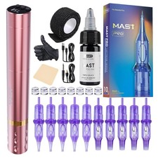 Wireless Tattoo Pen Kit - Slim Tattoo Gun Machine with Accessories, Professional