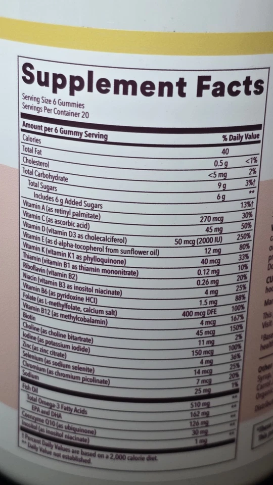 PACK de 3 gomitas Smartypants suplemento dietético multivitamínico y omegas para mujer-120 Foto 2 de 4