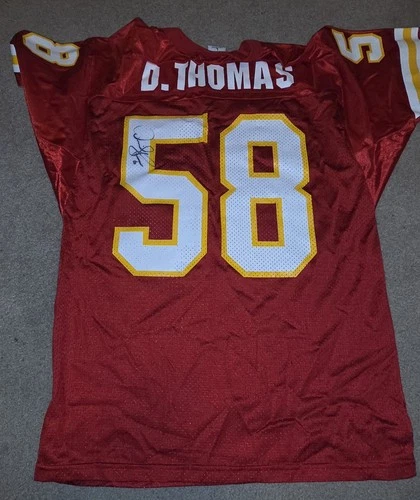 KANSAS CITY CHIEFS DERRICK THOMAS SIGNED JERSEY COA AUTHENTIC AUTOGRAPH NFL