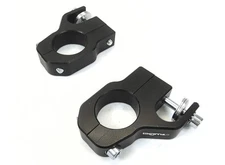Lambretta Top fork Damper Brackets Bolt on type CNC Black Bgm