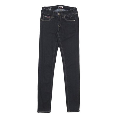 HILFIGER Denim Womens Jeans Blue Slim Skinny Denim Dark W25 L30 Zip Cotton Blend