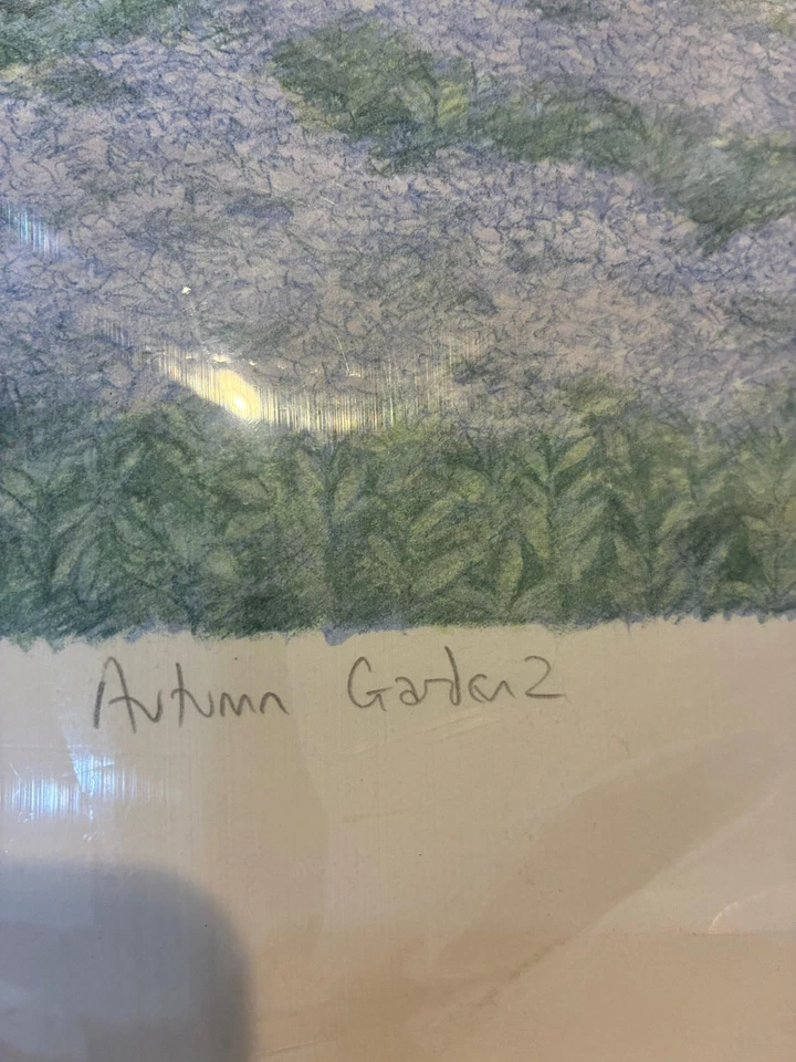 Impresión litográfica Arthur Byrne "Autumn Garden I", 153/275 Foto 3 de 4