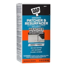 Dap 10466 Concrete Repair Compound, Box, Gray, Concrete Patcher & Resurfacer