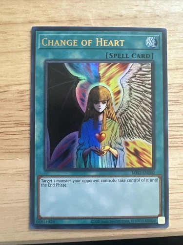 Yugioh Change of Heart MRD-EN060 25th Anniversary Ultra Rare NM