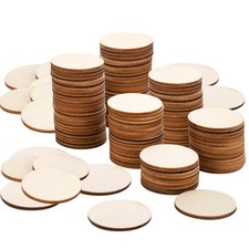 100 Pieces Unfinished Wood Circles for Crafts 2 Inch Wood Rounds