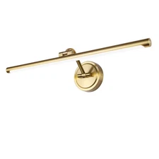 Hard-Wired Picture Lights 23.6 Inch Dimmable Wall Art Lighting Modern Brass G...