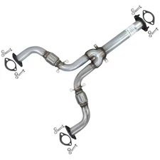 Stainless Steel Exhaust Front Flex Y-Pipe w/ Bolts fits: 2003-2006 G35 3.5L
