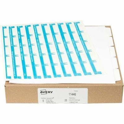 Avery Print & Apply Clear Label Dividerswith Index Maker&reg 11446