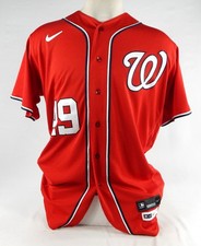 2022 Washington Nationals Tommy Romero #49 Game Issued Red Jersey 46 DP77154