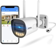 Security Camera, 2-Way Audio, 5.0MP HD Resolution, AI Human Detection IP65 Water