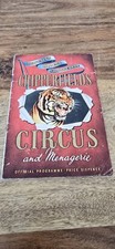 Vintage Chipperfields And Menagerie Official Circus Program 1950's