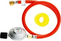 Gasschlauch Druckminderer Set 50 Mbar 80 Cm Mit Schraubanschluss FüR