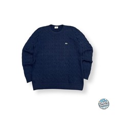 Lacoste Sweater (L) Vintage Pullover in Navy/Dunkelblau