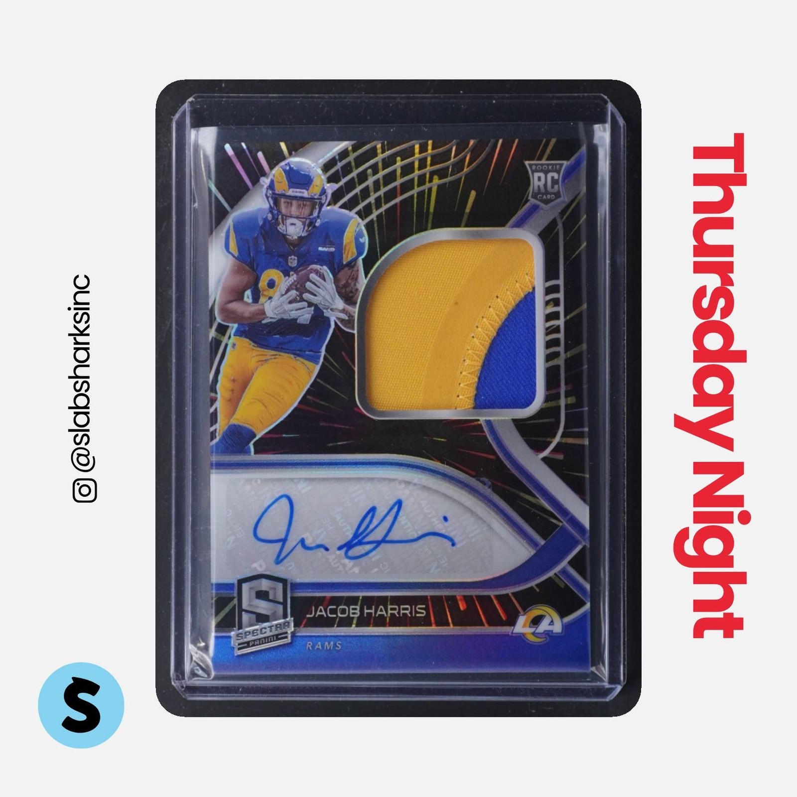 Jacob Harris Panini Spectra #242 Patch Autograph-Hyper