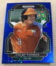 2022 Panini Prizm Draft Picks -Colby Thomas Doughnut Circles /25 #PD95 Athletics
