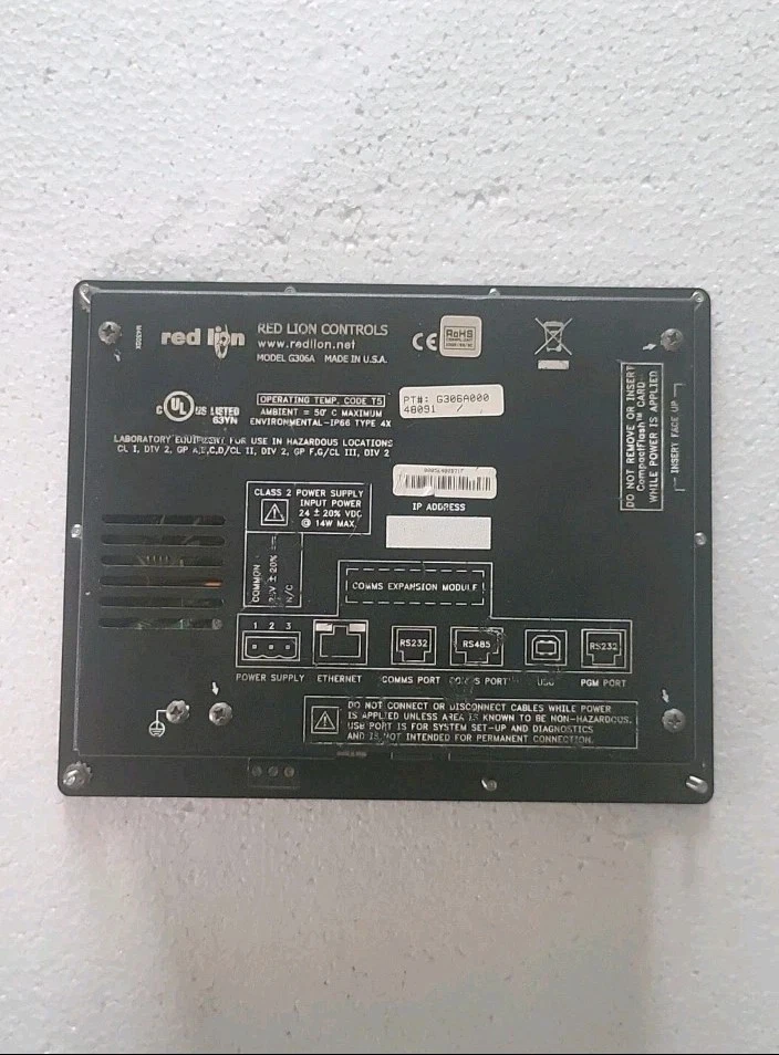 Red Lion G306A000 HMI Operator Interface Console hmi (USED) - Image 3 of 4