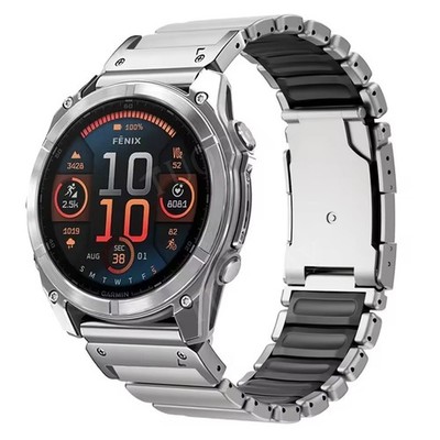 Quick Fit 26mm Titanium Strap For Garmin Fenix 8 51mm 7X 6X 5X 3