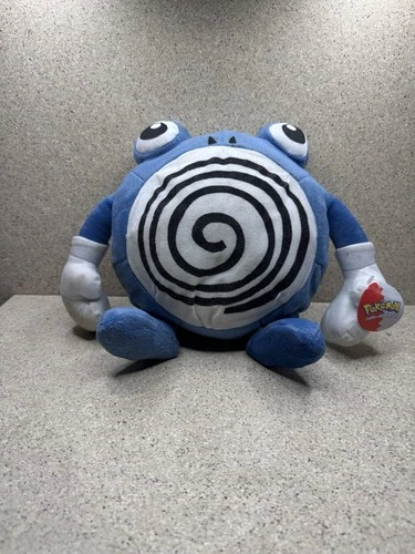 Vintage 1999 Pokémon Poliwhirl Nintendo Play By Play Licensed 8” Toy New w/tag