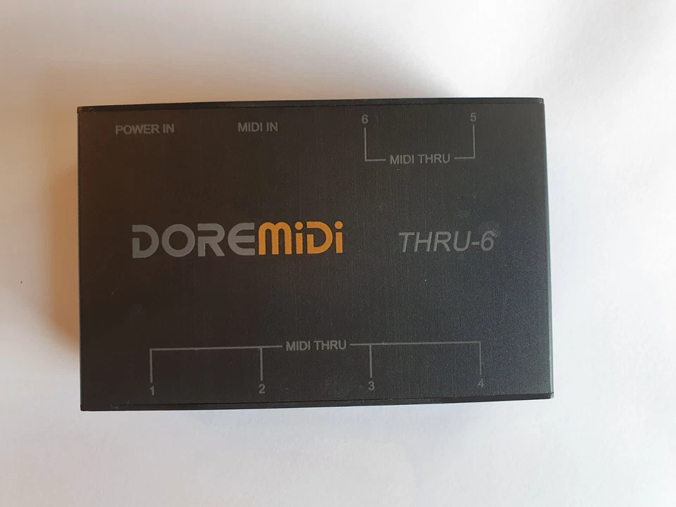 Doremidi THRU-6 MIDI Box MIDI Split Box 1 Eingang 6 Ausgang Plug & Play - Bild 4 von 4
