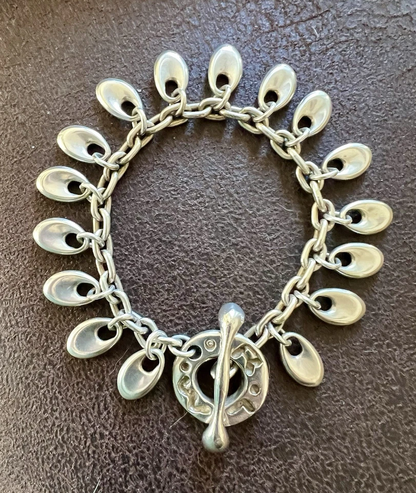 "Pulsera RLM Studio de Robert Lee Morris de plata .925 - dijes colgantes - 7""" Foto 2 de 4