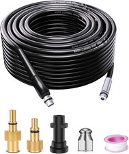 Monave 10M Drain Rods Flexible for Pressure Washer DCH01 Drain Cleaning Kit Comp