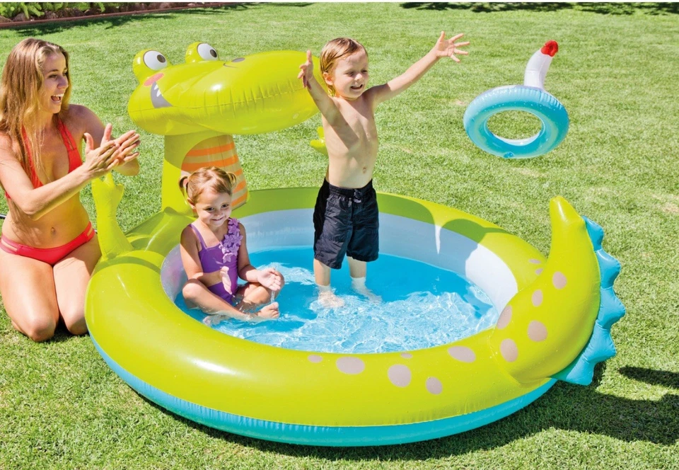 Intex Gator Spray Pool 78"X63"X36" Swimming Pool Inflatable Keep Cool Summer - Image 2 of 3